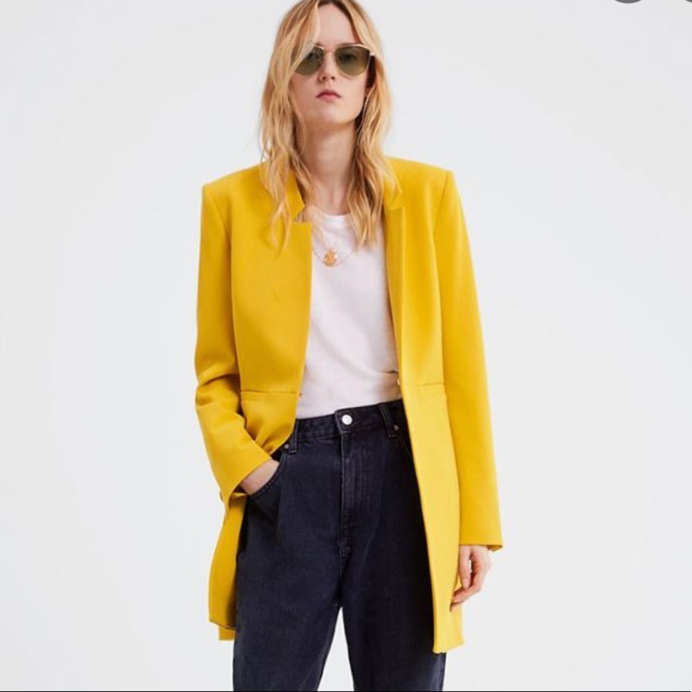 Zara Yellow Lightweight Coat